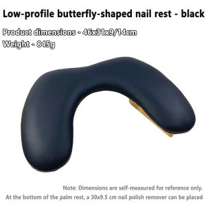 Butterfly Foldable Manicure Hand Pillow - Detachable Dual PU Leather with UV Light for Nails