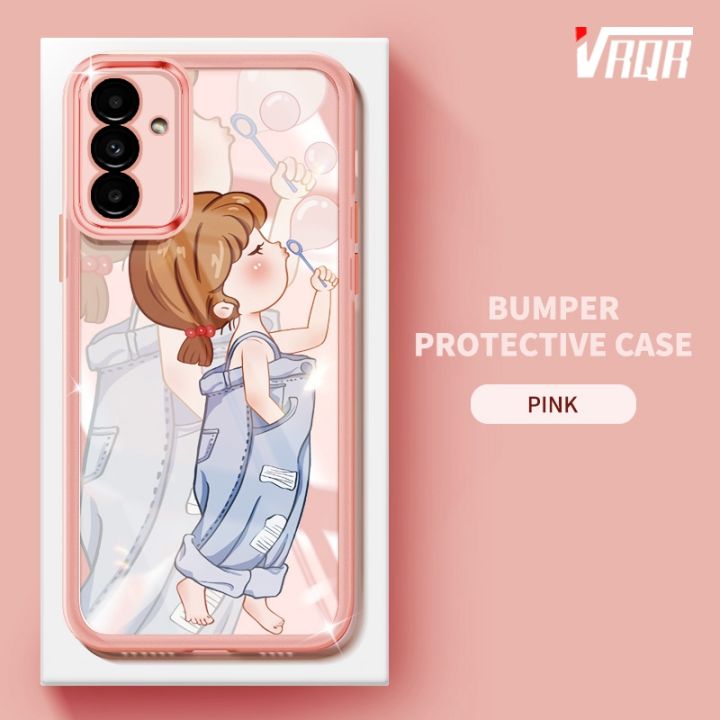 VRQR Fashionable Phone Case for Samsung Galaxy A56 A26 A36 A16 5G Cute  Strap Pants Girl Pattern Colored Silicone Transparent Soft Shell Lazada PH