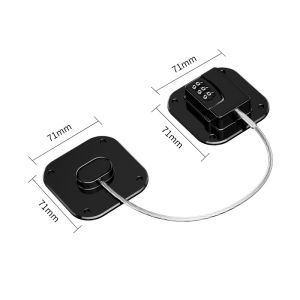 Refrigerator Lock Childrens Safety Lock Door Lock For Kids Safety Protector Stainless Steel Baby Child Safety Lock Easy To Use And Install With Digital Password