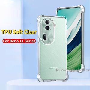 Casing Oppo Reno 11 Pro 5G Silikon Clear Free Ring Anti Crack Soft Case Handphone