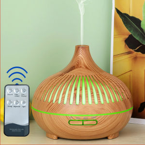 MÁY KHUẾCH TÁN TINH DẦU 550ML Có REMOTE Điều Khiển Từ Xa - Máy Phun Sương Xông Tinh Dầu Chuyên Dụng Cho Phòng Lớn LED 7 Màu Trang Trí Phòng