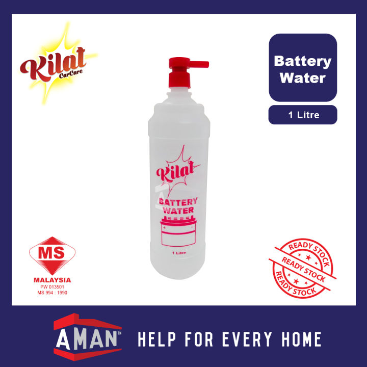 KILAT 100% Pure and Clean Battery Water Car Motor Van Lorry Lead Acid