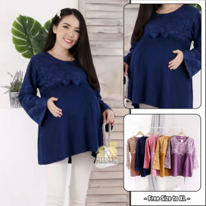 Baju Kemeja Hamil Kerja Kantor - Maternity Clothes - Combipolka