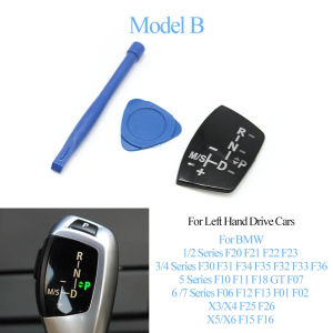 Car Gear Shift Knob Panel Trim Cover For BMW 1 2 3 4 5 6 7 X3 X4 X5 X6 F07 F10 F11 F15 F16 F25 F26 F30 F34 G01 G02 G11 G12 G30