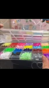DIY Magnetic Beads Craft Kit 10000+ Color Beads Pixel Art Design Set with Tools Pegboard Kids Creative Toy Gift