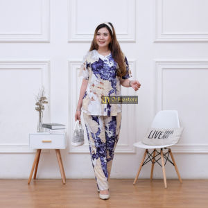 Setelan Wanita One Set Rayon Viscose / Setelan Wanita Lengan Pendek Rayon