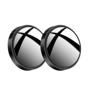 2 PCS Car Rear View Mirror Round Blind Spot Mirror 360° Rotating Wide Angle Round Auxiliary Mirror