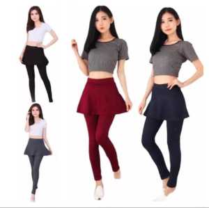 Leging rok dewasa standar dan jumbo // leging rok olahraga skirt sport senam // leging sport // rok olahraga