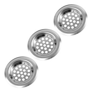 Saringan Wastafel 1 set Penutup Lubang Saluran Air Dapur Stainless Steel LP-43