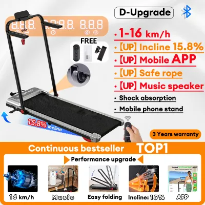 Treadmill Foldable Electric Portable Walking Pad Threadmill Heavy Duty Exercise Equipment For Women