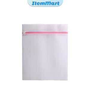 ItemMart Mesh Laundry Bag with Zipper Lock for Clothes Bra - Travel Storage Reusable Washing Bag