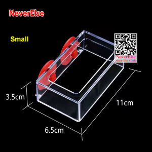 Aquarium Aquarium Feeder Fish Tank Station 喂鱼器 small fixed-point anti Floating Food Tray fish Feeder Aquarium Accessory hangging fish tank feeder with fish feeding ring Strong Suction Cup New
