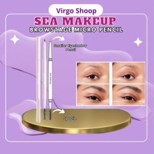 Sea Makeup Browstage Micro Pencil 2in1 with Browstage and Spoolie - Virgo Shoop