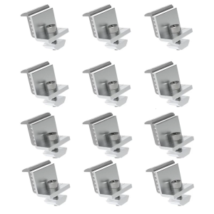12 cái mạnh mẽ solars Bảng điều chỉnh Kẹp bảo vệ khung xe mô tô để cài đặt an toàn trên mái nhà khác nhau và tàu biển sử dụng thường nhật