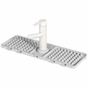 RGFV Cắt tự do Tấm lót vòi nước bằng silicone Có thể gấp lại. Chống trượt Tấm lót thoát nước Thảm thoát nước Bền bỉ Khay hứng nước nhỏ giọt Bồn rửa chén
