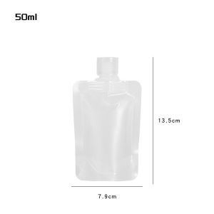 10Pcs Travel Bag 100ml Portable Categorized Cosmetic Skincare Abstergent Liquid Bag 50ml 30ml