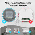 MOES Tuya WiFi/ZigBee Smart Curtain Switch Module, Mini, For Rocker Reset Switch, App Remote Control Work With Alexa Google Home. 