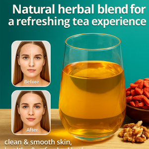 ชาสมุนไพรบำรุงตับและไต ชาแดนดิไลออนดับร้อน ชาบำรุงสายตา เพื่อการนอนดึก草本健康茶