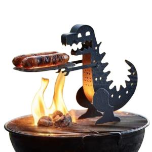 Dinosaur Themed Sausage Holders Grill Cookware Tool For Outdoor Camping Nonslip Heat Resistant Rack BBQ Accessories