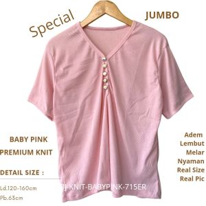 ATASAN WANITA SUPER JUMBO PREMIUM KNIT KEKINIAN