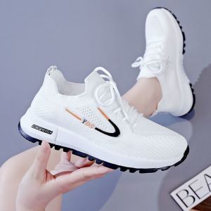 Free Shipping Soft-Soled Lightweight Athletic Shoes Ultra-Lightweight Running Shoes Breathable Mesh Sneakers For Summer Casual Student Shoes WomenS Single Shoes