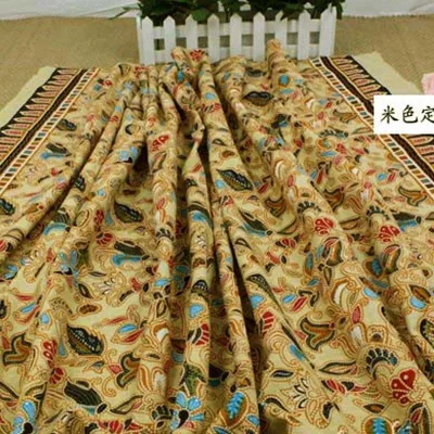 [Expert Recommended] Ethnic Floral Printed Cotton And Linen Cloth Fabrics For Tablecloth Curtains Apparel Handwork Craft Patckwork Tissues Tela