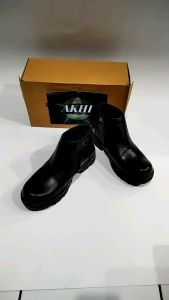 Sepatu Safety Booth Kings Akhi Resleting Kulit