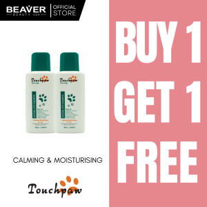 [B1G1 Promo] Touchpaw Calming Moisturizing Dog & Cat Shampoo 230ml - Skin Soothing Tearless Formula No Itch Relief 0% Deo-odorants