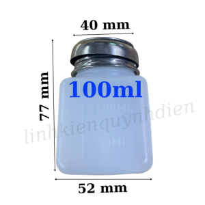 Lọ đựng dung dịch cồn xăng nước rửa mạch có nắp ấn 100ml 120ml 180ml 200ml-Linhkien HD