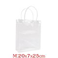 WAPKTY PVC Túi tote trong suốt Không thấm nước Trong suốt Túi mua sắm  Túi xách đeo vai Túi nhựa đựng mỹ phẩm. 