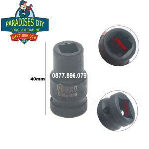 Bán Lẻ - Đầu chuyển mũi khoan taro ren M6 - M24 cho máy bulong 1/2 inch cần xiết tự động cần L để sử dụng
