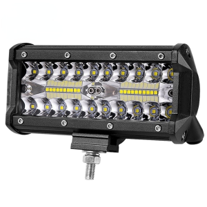 Car spotlights trucks led lights super bright engineering vehicles agricultural vehicles modified reversing glare headlights fog lights 7-inch LED headlights 120W car working lights off-road vehicle modified lights roof lights headlights