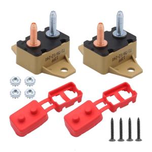 2 miếng 5amp tự động thiết lập lại bảo vệ quá dòng 17.5mm Bolt khoảng cách thích hợp cho 6-28V Hệ thống cánh cố định thiết kế lắp