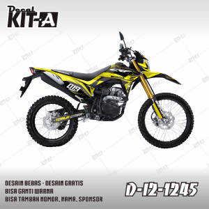 Decal Honda CRF 150L HITAM KUNING D-I2-1245 D-I2-634 I2-121