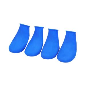 NOBLEE 4Pcs Waterproof Dog Shoes Anti-slip Balloon Rubber Pets Boots  Dog Shoe Covers for Small Dog Chihuahua  Large Dogs