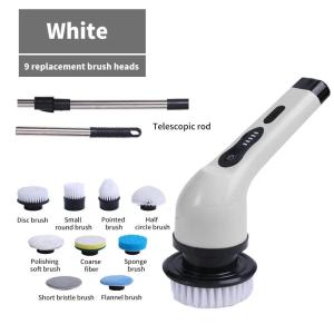 9-in-1 Electric Spin Scrubber Multifunctional Cleaning Brush Home Kitchen Bathroom Portable Cleaning Gadget2026