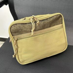 Tactical Oxford Toiletry Bag for Men Large Capacity Hanging Travel Organizer for Camping Fishing Gym