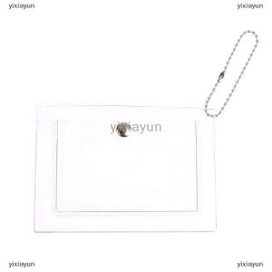 [COD] yixiayun 1Pc Womens Credit Card Holder Wallet Transparent Waterproof PVC ID Card Wallet
