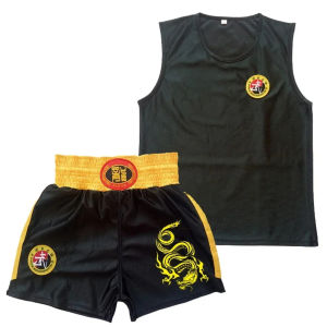 Children Boxing Uniform Sanda Suit Wushu Sanda Combat Shorts Muay Thai Shorts Martial Arts Training Competition Uniform