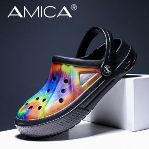 Giày Đi Biển Mùa Hè Cho Nữ Dép Xăng Đan Nhẹ In Họa Tiết Chống Trượt Đi Trong Vườn