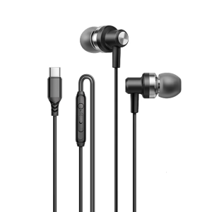 Metal Stereoed Type C Corded Earphones Headphones In Ear Designing Earbuds for Immersive Auditory Experience