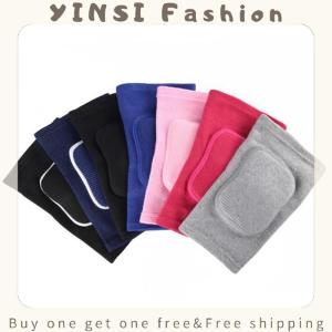 YINSI 2PCS Elastic Elbow Pads Thickened Sponge Elbow Knee Protectors Guard Basketball Volleyball Arm Sleeve Pad Adults Children