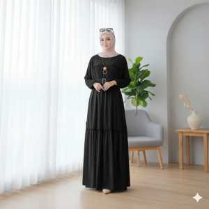 NEW !! GAMIS CRINKLE JUMBO WANITA TERBARU / GAMIS WANITA SUSUN FREE SABUK AKTIF