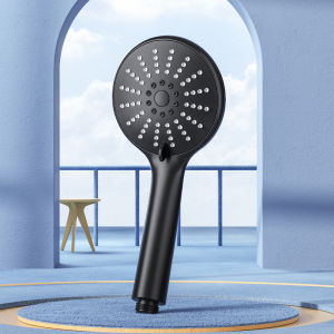 JOMOO Rain Shower Head Matte Black High Pressure 3-spray Hand Shower Matte Black