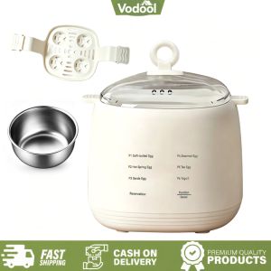 [VSC] Mini Multifunctional Egg Cooker 4-Egg Capacity Smart Breakfast Machine Timer & Reservation Visual Omelet Maker for Egg Breakfast Vegetable