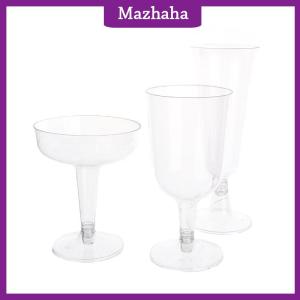 Mazhaha 10pcs nhựa rõ ràng rượu sâm banh Cocktail Bar ly nướng Kính drinkware cho bữa tiệc sinh nhật lễ hội kỷ niệm ngày cưới