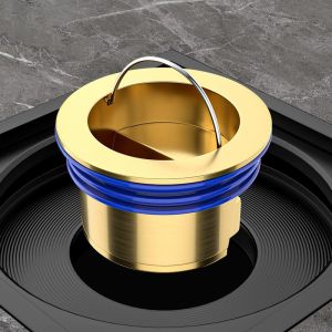 Nắp Đậy Cống Thoát Nước Sàn Nhà Tắm Chống Côn Trùng Nút Bịt Nắp Cống Ngăn Mùi Chống Trào Ngược Nước Chất Liệu Đồng Thau TIDO TIDO