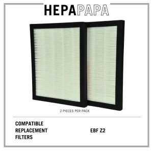Europace EBF Z2 Compatible Replacement Filters (2 Pieces Per Pack) [HEPAPAPA]