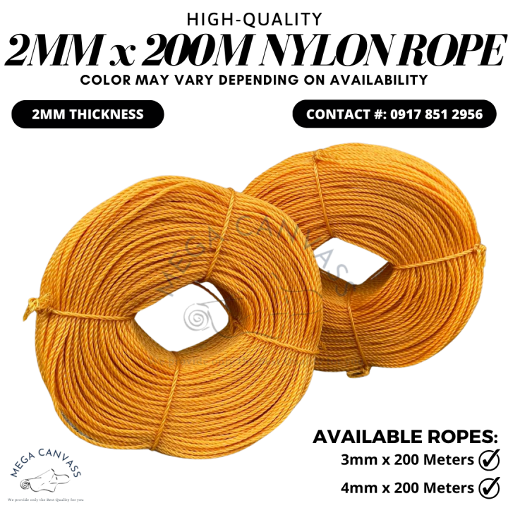 2MM x 200 Meters Nylon Rope heavy duty high quality NYLON ROPE