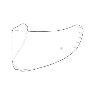 Spare Visor for SPYDER RAVEN (V-55) Model Motorcycle Helmet - Pinlock Ready Visor